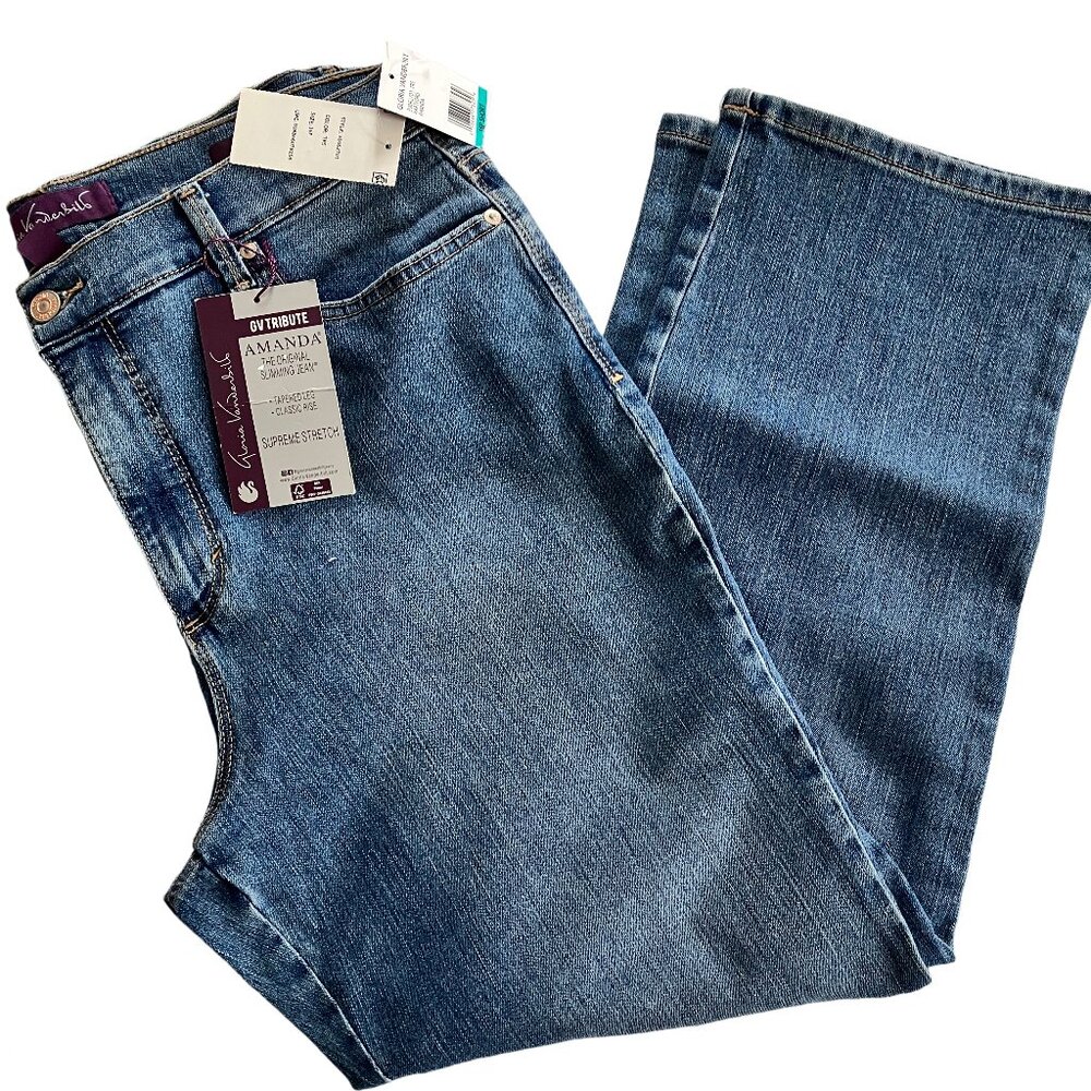 NWT Gloria Vanderbilt "Amanda" Slimming Jeans Size:  16P